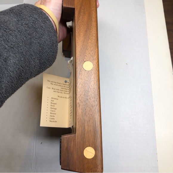 Handmade Hard Wood Serving Board Sz Small Signed By Artist Bruce McCreedy NEW - Picture 4 of 8